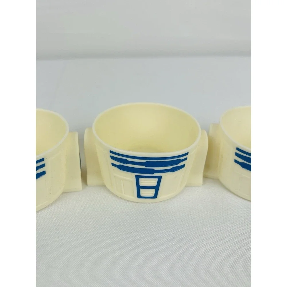 Disney Star Wars R2-D2 Cupcake Baking Pan Silicone Molds Set of 4 Cream Blue